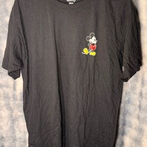 Disney Black Tee with Mickey Mouse Design